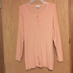 Plus Size Button Up Cable Knit Cardigan 3/$15